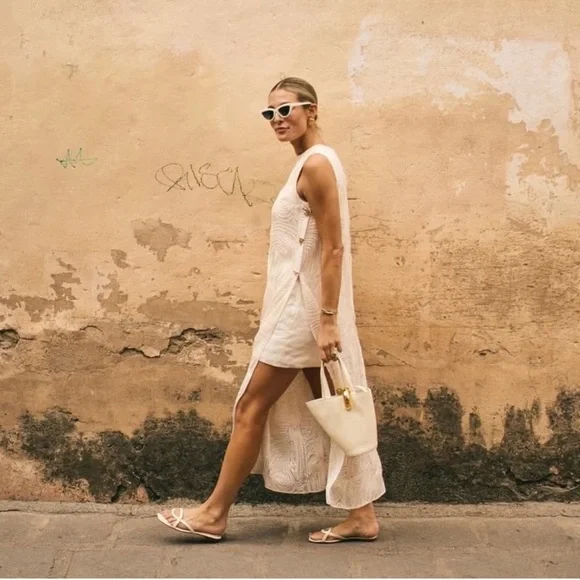 NWT ANTONIO MELANI x MG Style Blake Soutache Round Neck Sleeveless Shift Dress - Picture 5 of 6